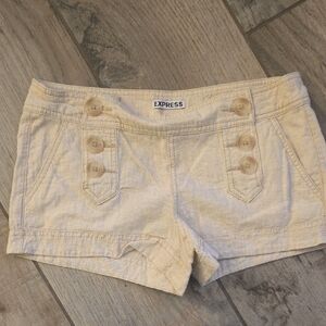 Express Women's High Waist Beige Shorts